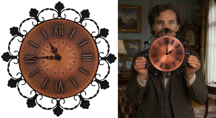 Rustykalny zegar ścienny Junghans vintage